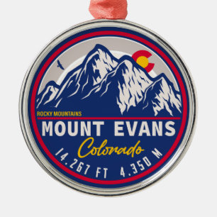Mount Evans Wilderness 14er - Colorado-bergen Metalen Ornament