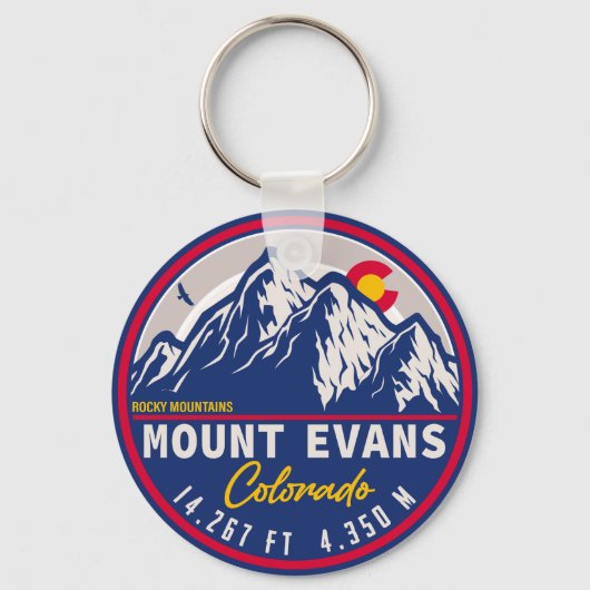 Mount Evans Wilderness 14er - Colorado-bergen Sleutelhanger (Voorkant)