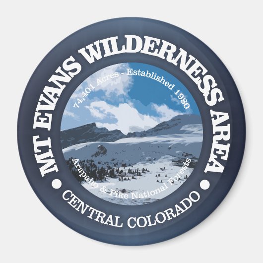 Mount Evans Wilderness Magneet (Voorkant)