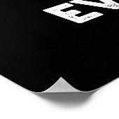 Mount Ever-rest Funny Mountain Pun Dark BG Poster (Hoek)