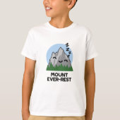 Mount Ever-rest Funny Sleeping Mountain Pun T-shirt (Voorkant)