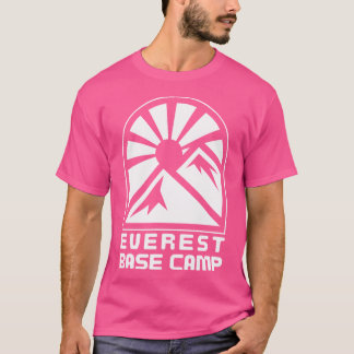 Mount Everest Base Camp Logo Mountain Sunrise Hiki T-shirt