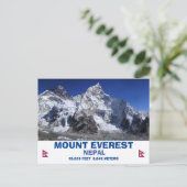 Mount Everest Briefkaart (Staand voorkant)