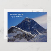 Mount Everest Briefkaart (Voorkant / Achterkant)