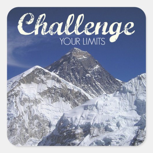Mount Everest Challenge uw limieten Stickers (Voorkant)