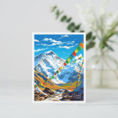 Mount Everest China Travel  afbeelding Briefkaart (Staand voorkant)
