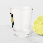 Mount Everest Himalayas Waterverf  Shot Glas (Rechts)