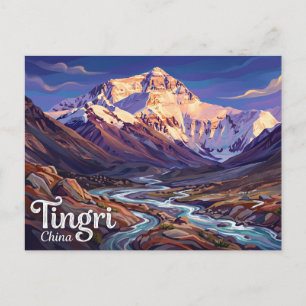 Mount Everest Nationaal Natuurreservaat China Briefkaart