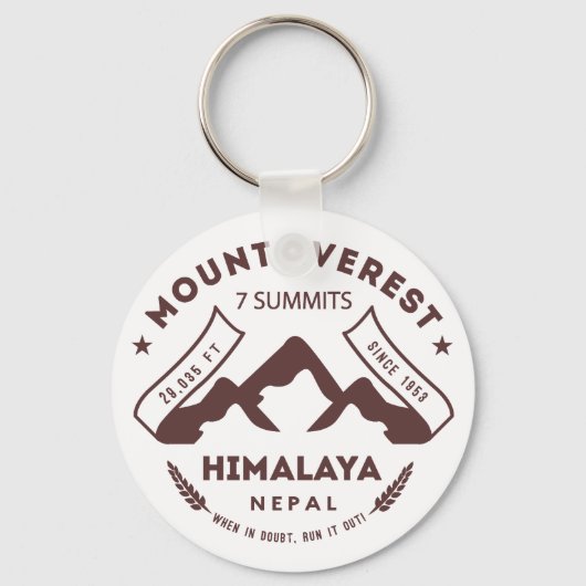 Mount Everest Nepal Sleutelhanger (Voorkant)