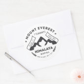 Mount Everest Ronde Sticker (Envelop)