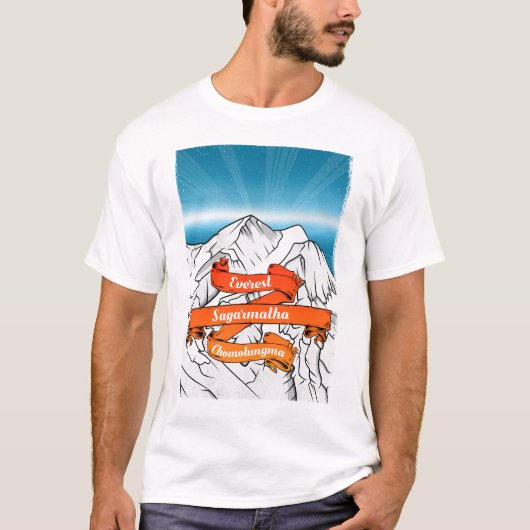 Mount Everest Sagarmatha Chomolungma T-shirt (Voorkant)
