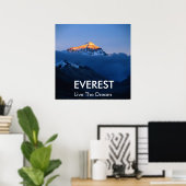 Mount Everest Sunset Poster (Thuiskantoor)