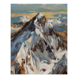 Mount Everest Top Uitzicht Poster Perfect Poster