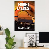 Mount Everest voor avontuur! Poster (Thuiskantoor)
