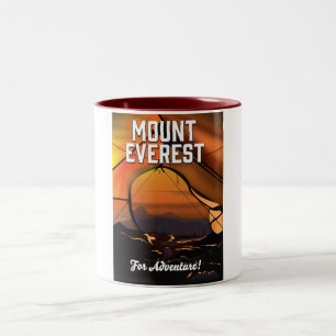 Mount Everest voor avontuur! Tweekleurige Koffiemok