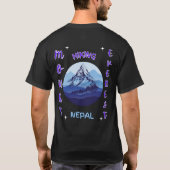 Mount Everest-wandelaar T-shirt (Achterkant)