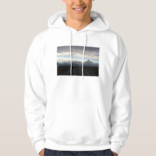 Mount Fitz Roy en Andes Range Hoodie (Voorkant)