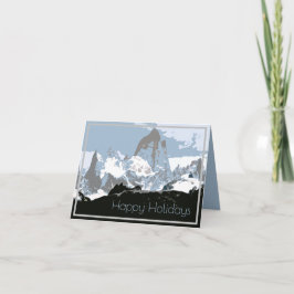 Mount Fitzroy Mountain, Patagonia, Argentinië Feestdagen Kaart