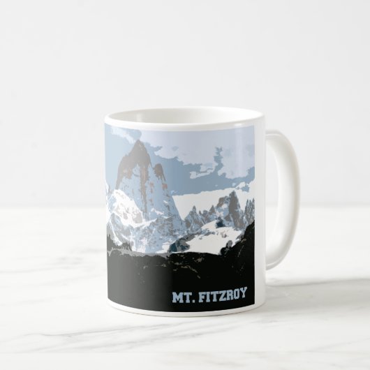 Mount Fitzroy Mountain, Patagonia, Argentinië Koffiemok (Voorkant rechts)