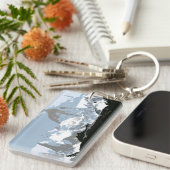 Mount Fitzroy Mountain, Patagonia, Argentinië Sleutelhanger (Voorkant Rechts)