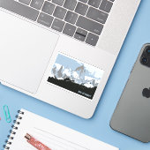 Mount Fitzroy Mountain, Patagonia, Argentinië Sticker (Laptop met iPhone)