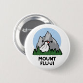 Mount Flu-ji Funny Mountain Pun Ronde Button 5,7 Cm (Voorkant /achterkant)
