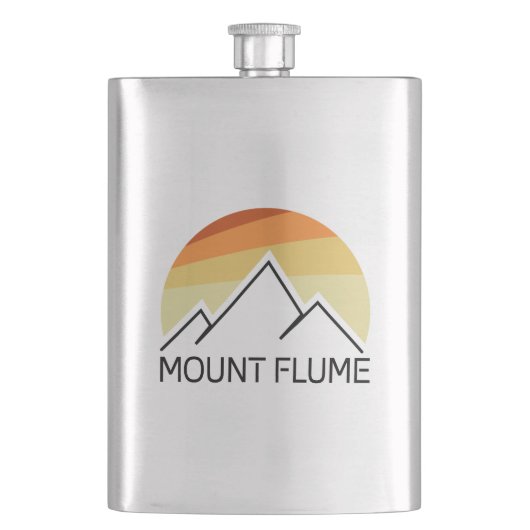Mount Flume New Hampshire Retro Flacon (Voorkant)