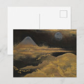 Mount Fuji bij maanlicht: Briefkaart (Voorkant / Achterkant)