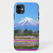 Mount Fuji Bomen en Bloemen Case-Mate iPhone Case (Achterkant)