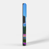 Mount Fuji Bomen en Bloemen iPhone Hoesje (Rechterkant)