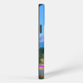 Mount Fuji Bomen en Bloemen iPhone Hoesje (Rechterkant)