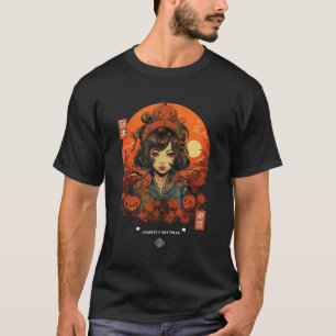 Mount Fuji Cherry Blossom Geisha Japanse tuin T-shirt