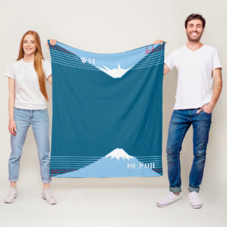 Mount Fuji Design Nippon1 Fleece Deken