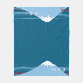 Mount Fuji Design Nippon1 Fleece Deken (Voorkant)