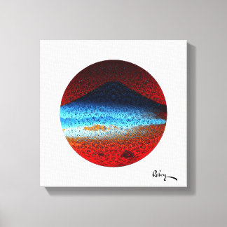 Mount Fuji II beroemd gemaakt door Rofey Canvas Afdruk