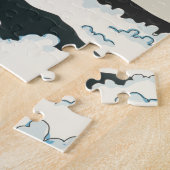 Mount Fuji Japan art block. Legpuzzel (Zijkant)