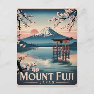 Mount Fuji Japan Feestdagenkaart