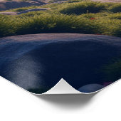 Mount Fuji landscape Perfect Poster (Hoek)