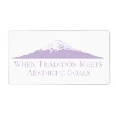 Mount Fuji Minimalist Stickers – Lavender (Devant)
