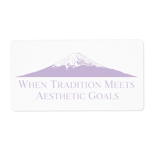 Mount Fuji Minimalist Stickers – Lavender (Devant)