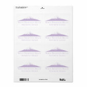 Mount Fuji Minimalist Stickers – Lavender (Feuille entière)