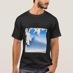 Mount Fuji Sneeuw Winter Japans kunst Kawase T-shirt