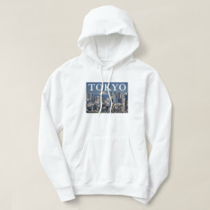 Mount Fuji   stadsgezicht Shinjuku district Tokio  Hoodie