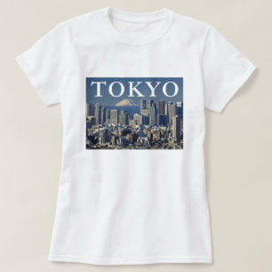 Mount Fuji stadsgezicht van Shinjuku District To T-shirt