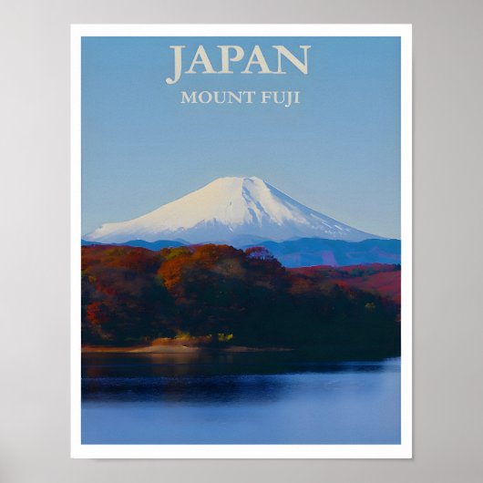 Mount Fuji Travel Poster (Voorkant)