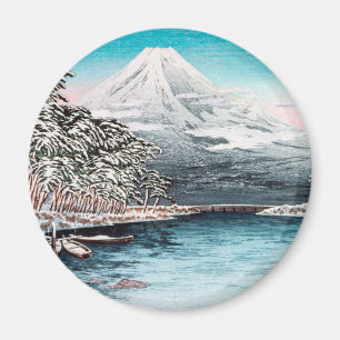 Mount Fuji uit Tagonoura, Snow Hiroaki Takahashi Magneet
