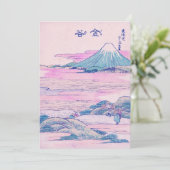 Mount Fuji Ukiyo-e Japanse  Kunst Bedankkaart (Staand voorkant)