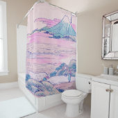 Mount Fuji Ukiyo-e Japanse  Kunst Douchegordijn (In situ)