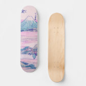 Mount Fuji Ukiyo-e Japanse Kunst Skateboard (Voorkant)