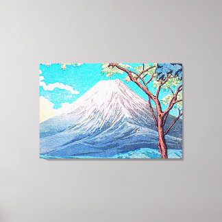 Mount Fuji vanaf het Yamanaka-meer Hiroaki Takahas Canvas Afdruk